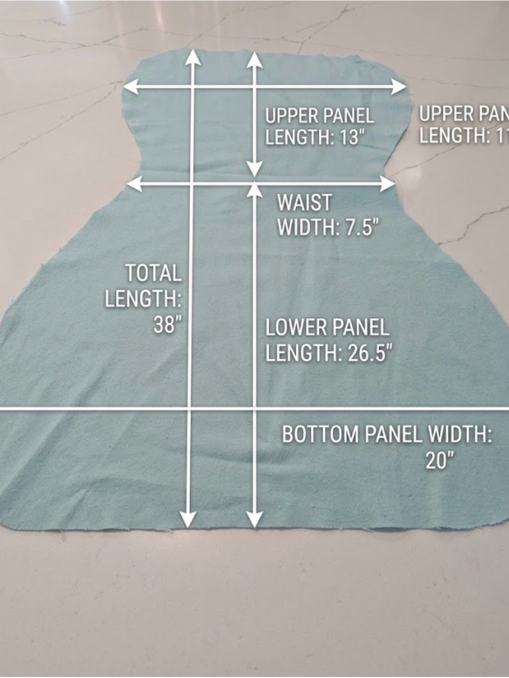 Brand New Light Blue Flannel Shaped Fabric Cutouts - Unbranded